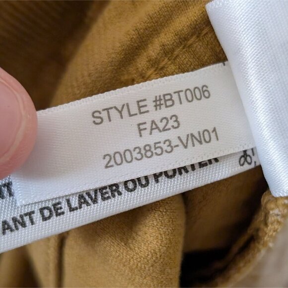 J. Crew Factory Golden Brandy Orange Corduroy Ankle Pants sz 24 City Work - Picture 7 of 7